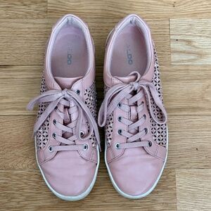 ALDO Dusty Pink Rhinestone Sneakers